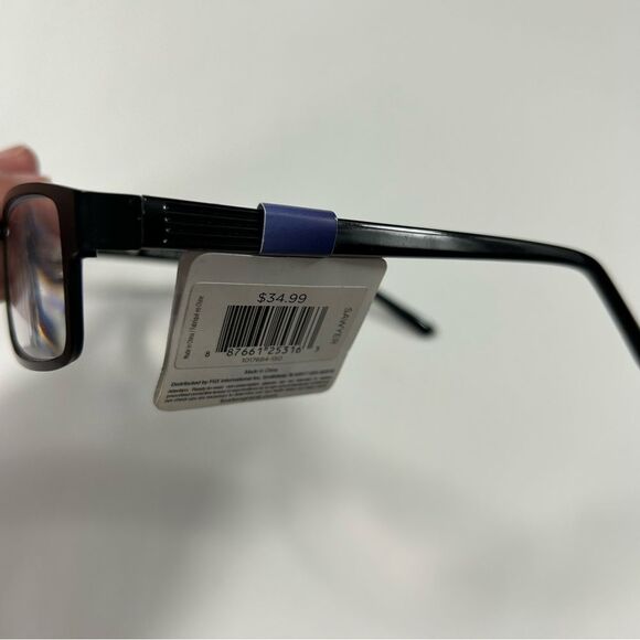 Foster Grant - Multi Focus Plus Black and Grey Reading Glasses Metal Frame-1.50 - Picture 2 of 4